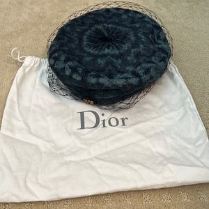 DIOR DENIM WITH VEIL HAT